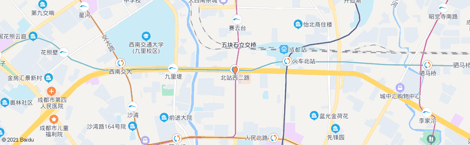 成都柳河西路北_公交站地图_成都公交_妙搜公交查询2025