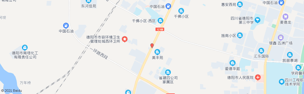 德阳千佛村_公交站地图_德阳公交_妙搜公交查询2025