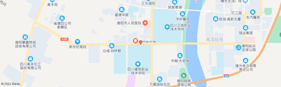 德阳四川建院_公交站地图_德阳公交_妙搜公交查询2024