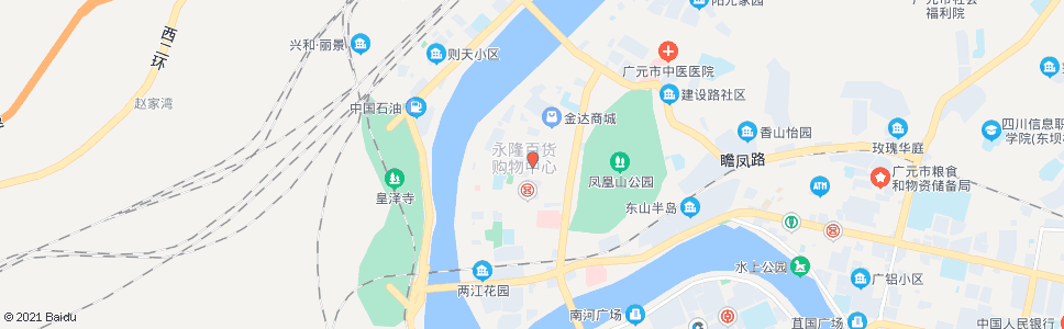 广元市场街(商业步行街)_公交站地图_广元公交_妙搜公交查询2024