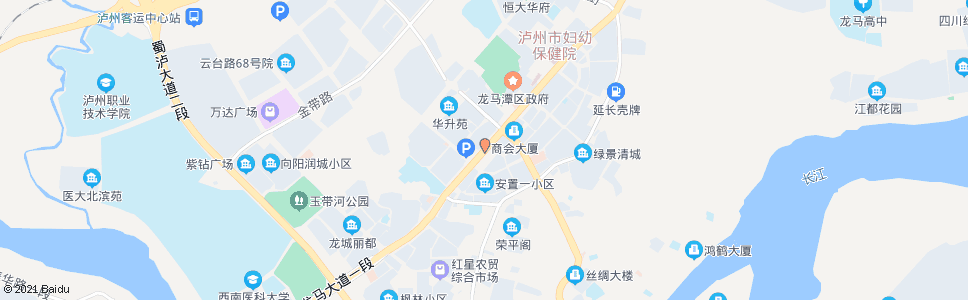 泸州龙马新城一小区_公交站地图_泸州公交_妙搜公交查询2024