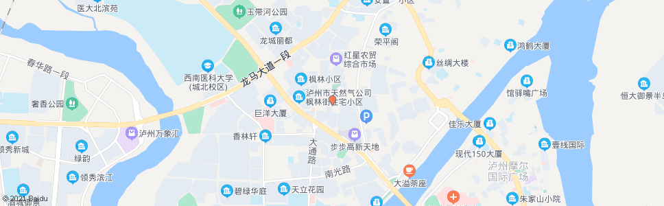 泸州新民街_公交站地图_泸州公交_妙搜公交查询2025