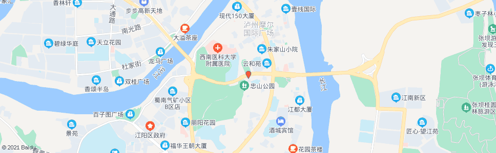 泸州体育场_公交站地图_泸州公交_妙搜公交查询2024