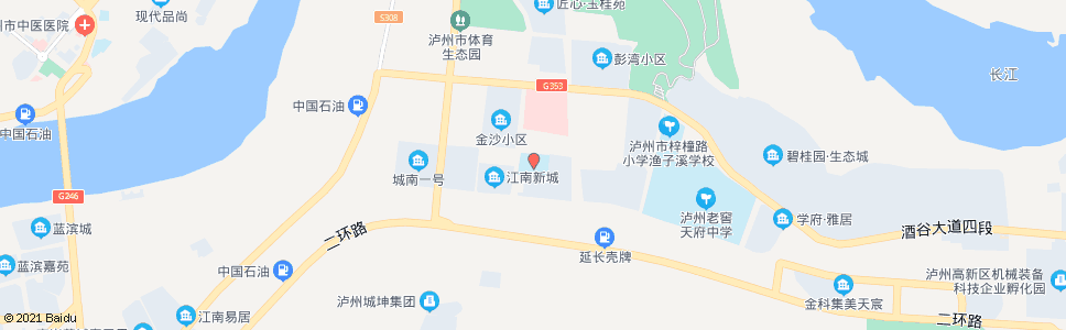 泸州江南小学_公交站地图_泸州公交_妙搜公交查询2025