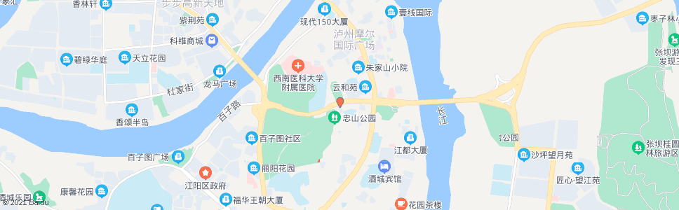 泸州市体育馆_公交站地图_泸州公交_妙搜公交查询2024