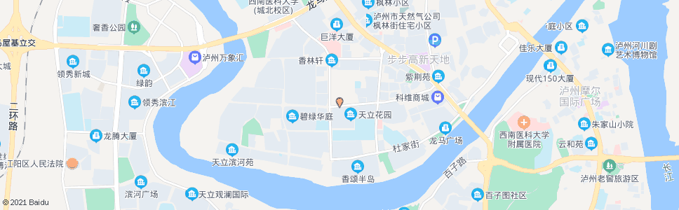 泸州香林路十字路口_公交站地图_泸州公交_妙搜公交查询2025