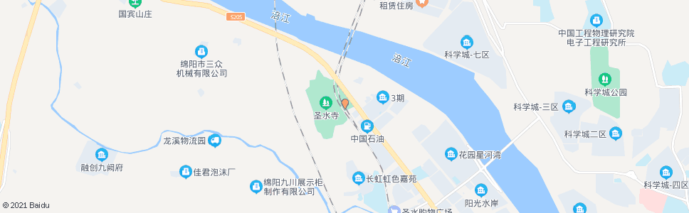 绵阳圣水村_公交站地图_绵阳公交_妙搜公交查询2024