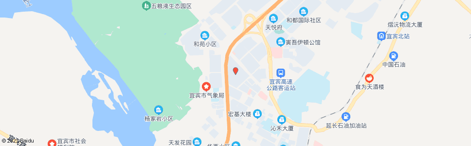 宜宾江北建材城_公交站地图_宜宾公交_妙搜公交查询2024