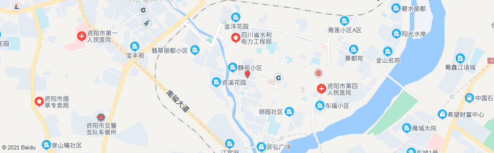 资阳资阳中学东区南门_公交站地图_资阳公交_妙搜公交查询2024