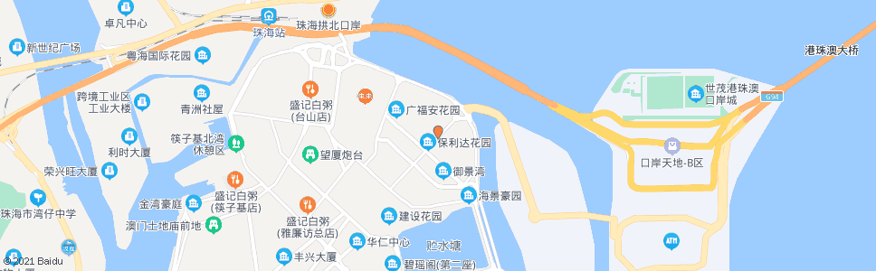 澳門東北大馬路(海濱)(北行)_巴士站地圖_澳門巴士_妙搜巴士搜尋2025