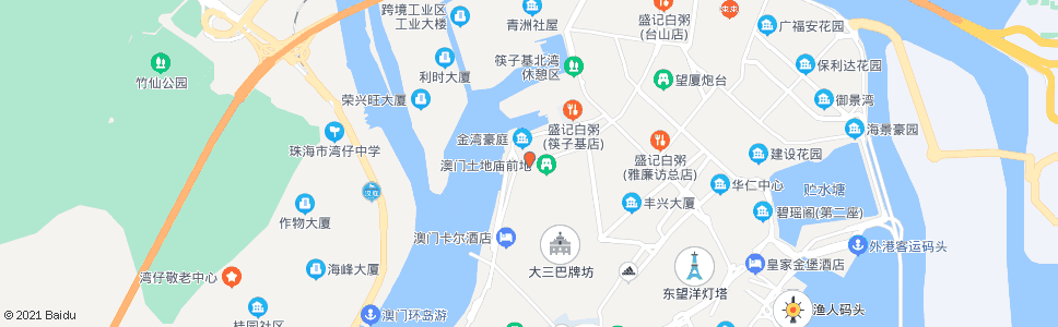 澳門沙梨頭海邊街_巴士站地圖_澳門巴士_妙搜巴士搜尋2025