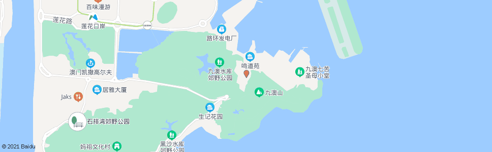 澳門九澳村_巴士站地圖_澳門巴士_妙搜巴士搜尋2024