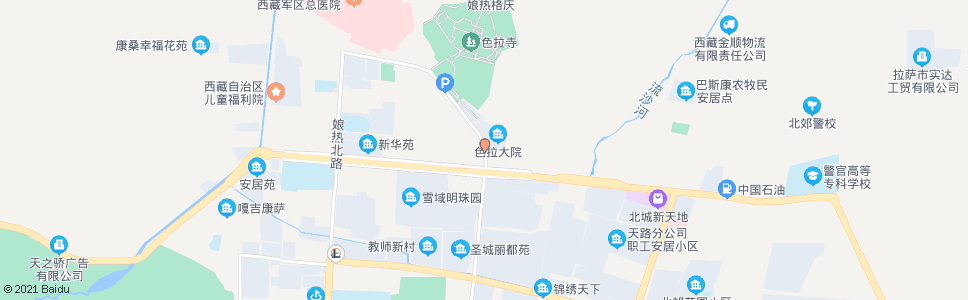 拉萨色拉北路站_公交站地图_拉萨公交_妙搜公交查询2024