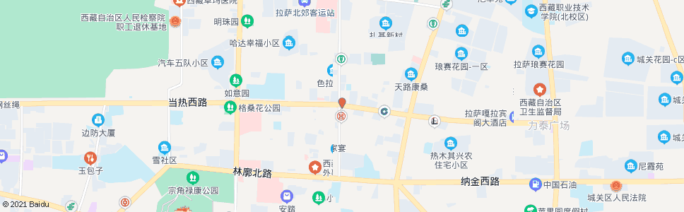 拉萨当热中路站_公交站地图_拉萨公交_妙搜公交查询2025