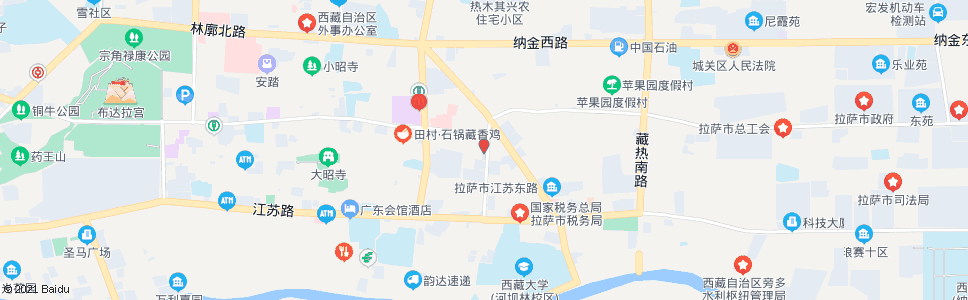 拉萨市农牧局站_公交站地图_拉萨公交_妙搜公交查询2024