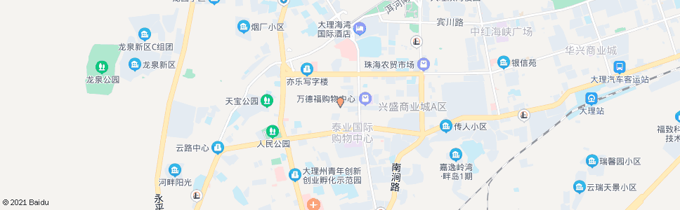 大理集市巷_公交站地图_大理公交_妙搜公交查询2024