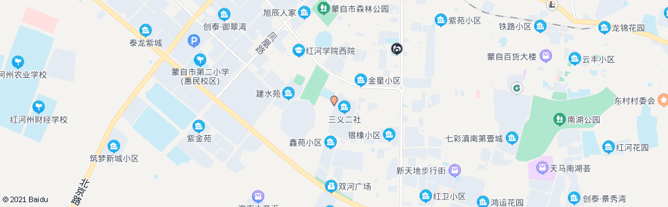 红河文澜路口(文萃路)_公交站地图_红河公交_妙搜公交查询2025