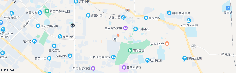 红河月牙塘_公交站地图_红河公交_妙搜公交查询2025