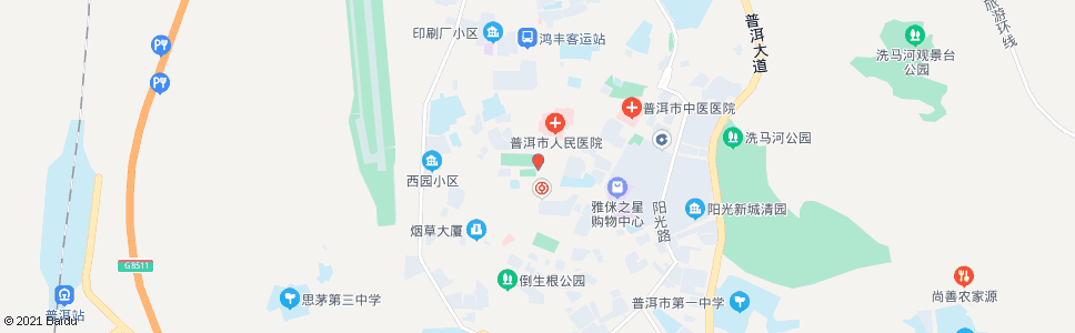 普洱绿岛公园_公交站地图_普洱公交_妙搜公交查询2025