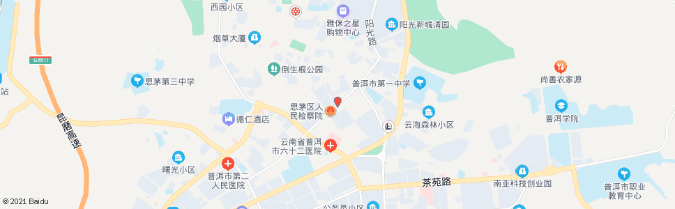 普洱市国税局_公交站地图_普洱公交_妙搜公交查询2025