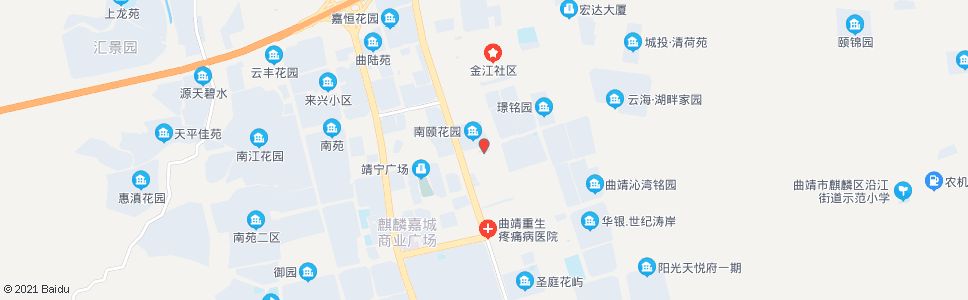 曲靖二检站_公交站地图_曲靖公交_妙搜公交查询2024