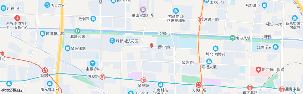 杭州博学路金鸡路口_公交站地图_杭州公交_妙搜公交查询2024