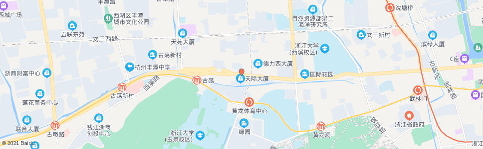 杭州天目山路学院路口_公交站地图_杭州公交_妙搜公交查询2024