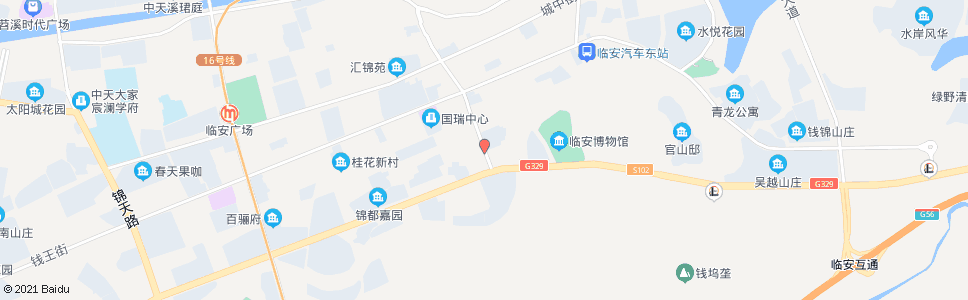 杭州锦南新村_公交站地图_杭州公交_妙搜公交查询2024