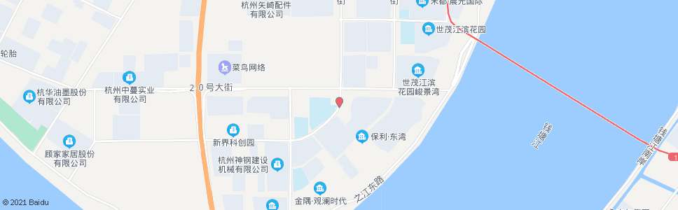 杭州二十二号大街二十号大街口_公交站地图_杭州公交_妙搜公交查询2025