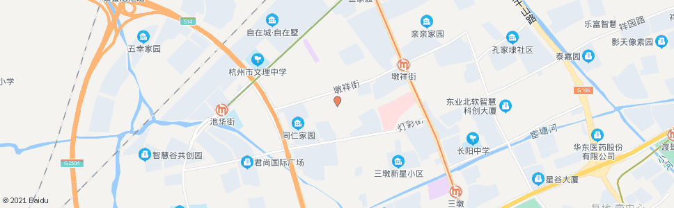 杭州厚仁路墩祥街口_公交站地图_杭州公交_妙搜公交查询2024