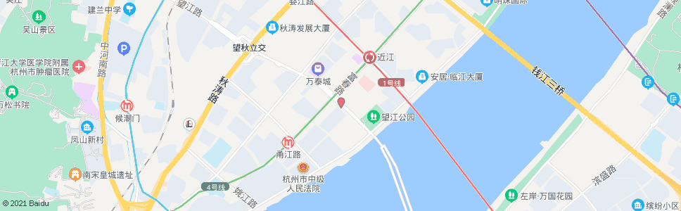 杭州望江东路鲲鹏路口_公交站地图_杭州公交_妙搜公交查询2025