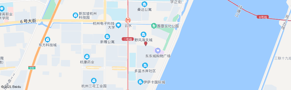 杭州十号大街二十七号路口_公交站地图_杭州公交_妙搜公交查询2025