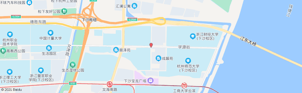 杭州学源街文淙南路口_公交站地图_杭州公交_妙搜公交查询2024