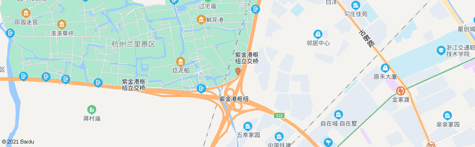 杭州九堡童家坝_公交站地图_杭州公交_妙搜公交查询2024