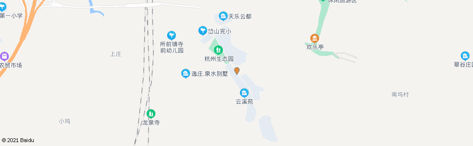 杭州杭州生态园山地酒店_公交站地图_杭州公交_妙搜公交查询2024