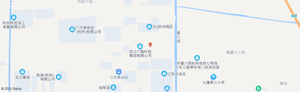 杭州青东一路江东四路口_公交站地图_杭州公交_妙搜公交查询2024