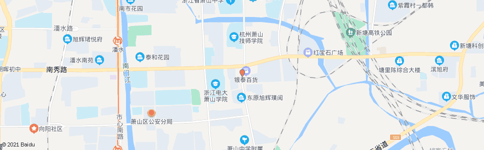 杭州通惠路南秀路口_公交站地图_杭州公交_妙搜公交查询2024