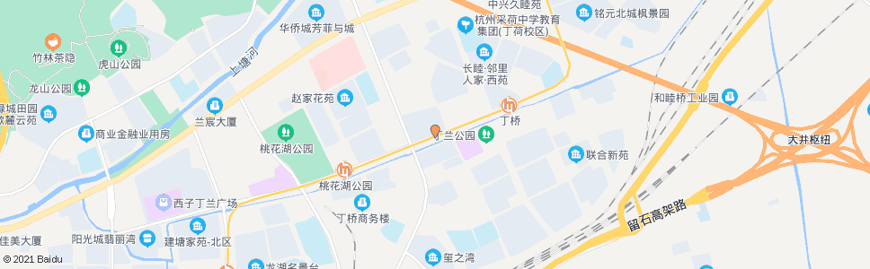 杭州丁桥大唐苑(brt)_公交站地图_杭州公交_妙搜公交查询2025