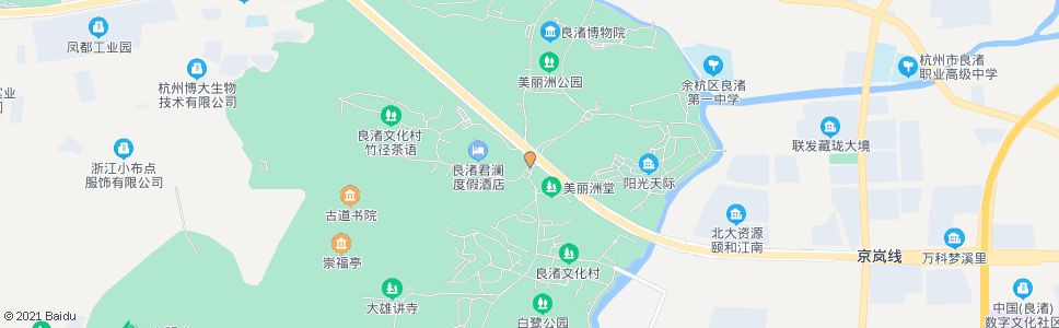 杭州白鹭湾酒店_公交站地图_杭州公交_妙搜公交查询2025