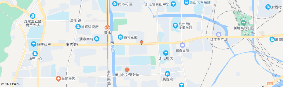 杭州世纪联华南环路店_公交站地图_杭州公交_妙搜公交查询2024