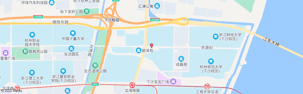 杭州学源街文海南路口(BRT)_公交站地图_杭州公交_妙搜公交查询2025