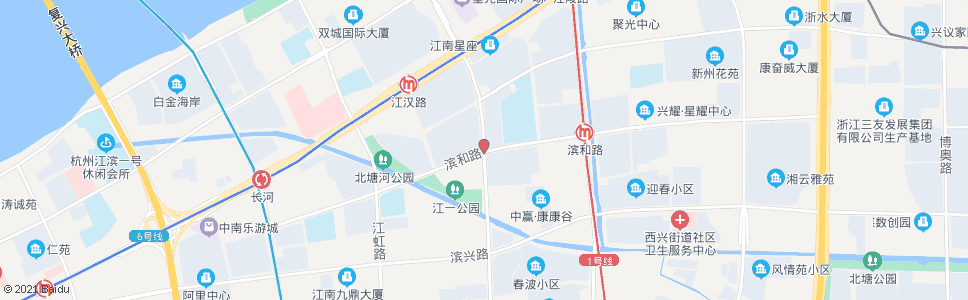 杭州江晖路滨和路口_公交站地图_杭州公交_妙搜公交查询2024