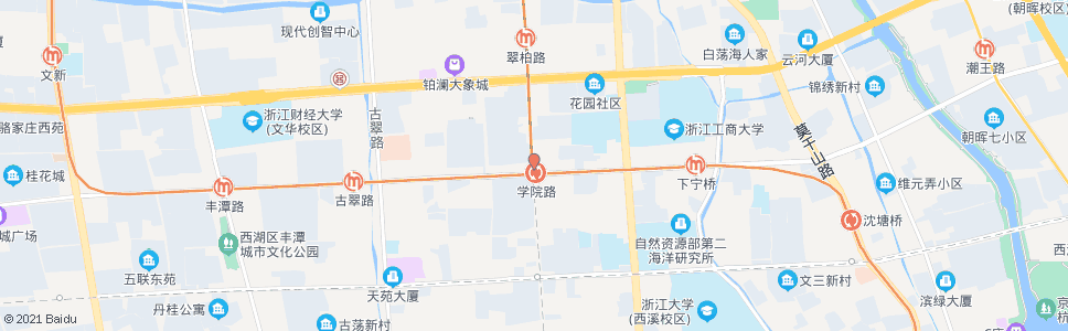 杭州学院路站_公交站地图_杭州公交_妙搜公交查询2024