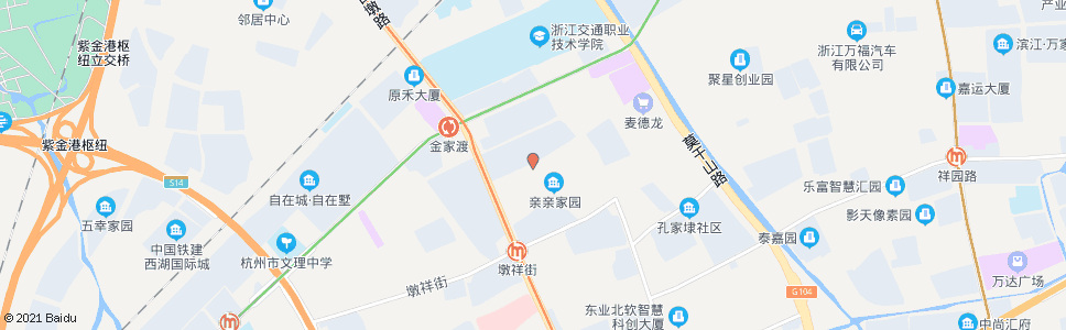 杭州金家渡路古墩路口_公交站地图_杭州公交_妙搜公交查询2024