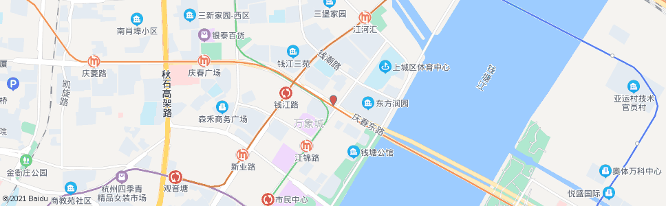 杭州庆春东路富春路口_公交站地图_杭州公交_妙搜公交查询2024