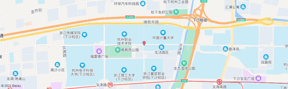 杭州学源街文溯路口(BRT)_公交站地图_杭州公交_妙搜公交查询2025