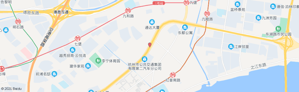 杭州窑厂(brt)_公交站地图_杭州公交_妙搜公交查询2024