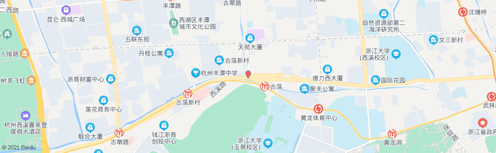 杭州天目山路古翠路口_公交站地图_杭州公交_妙搜公交查询2024