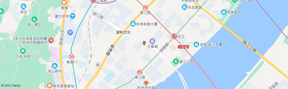 杭州钱江路望江东路口_公交站地图_杭州公交_妙搜公交查询2025