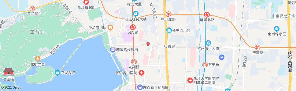 杭州庆春路浣纱路口_公交站地图_杭州公交_妙搜公交查询2024